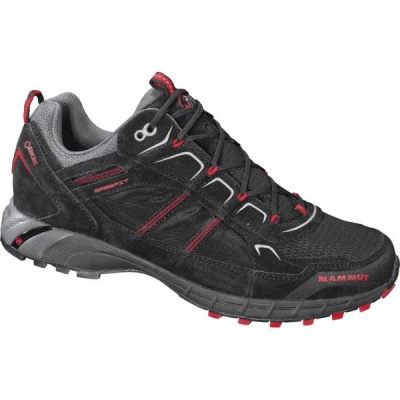 Zapatos Mammut T Element Low GTX Hombre - Negras / Rojas Oscuro - Chile ONG982034